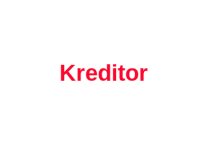 Kreditor